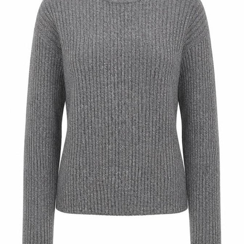 H&M Divided Women’s Grey Rib Knit Slim Fit Jumper Size S
