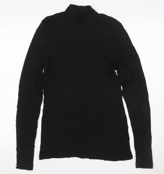 Witchery Women’s Black L Roll Neck Slim Fit Modal Jumper