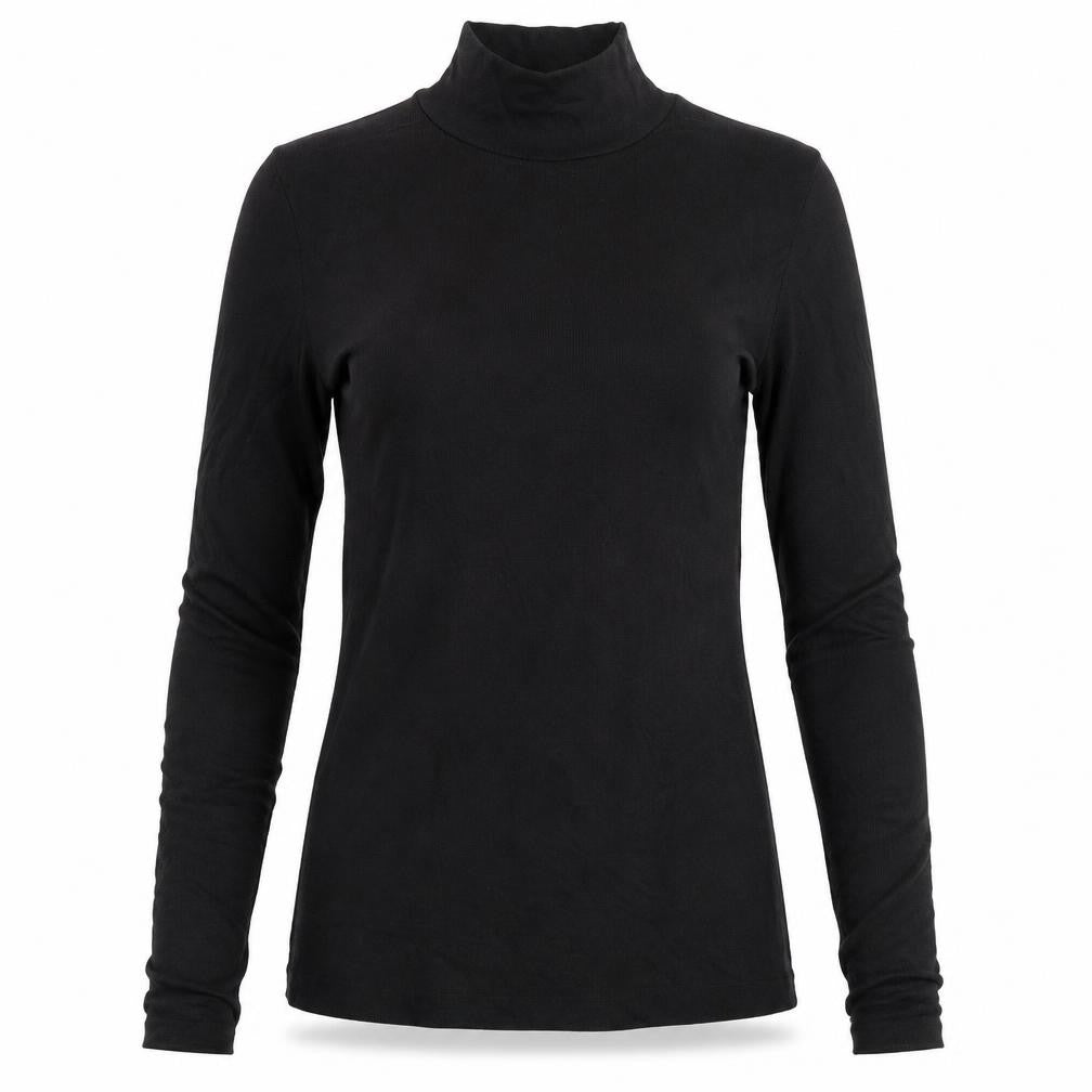 Witchery Women’s Black L Roll Neck Slim Fit Modal Jumper