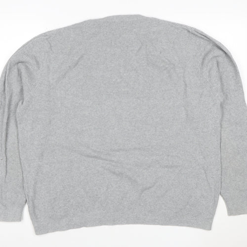 Kin by John Lewis Men’s Grey XL Cotton Crew Neck Knit Pullover Jumper