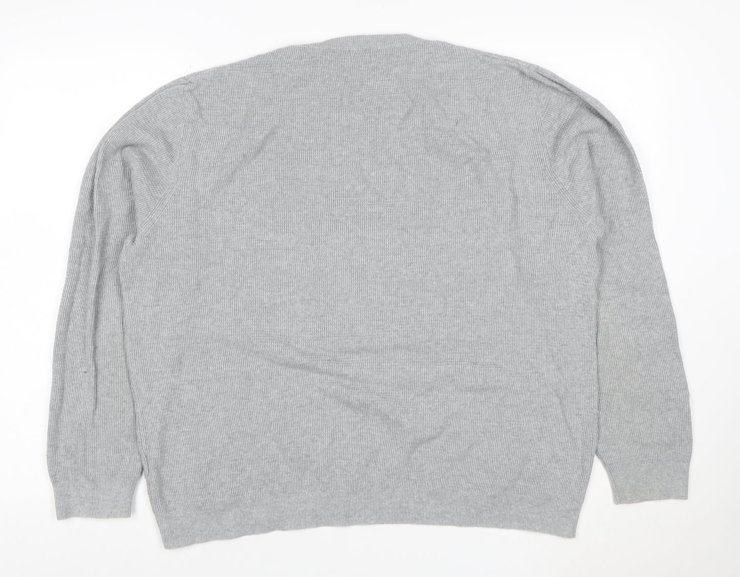 Kin by John Lewis Men’s Grey XL Cotton Crew Neck Knit Pullover Jumper