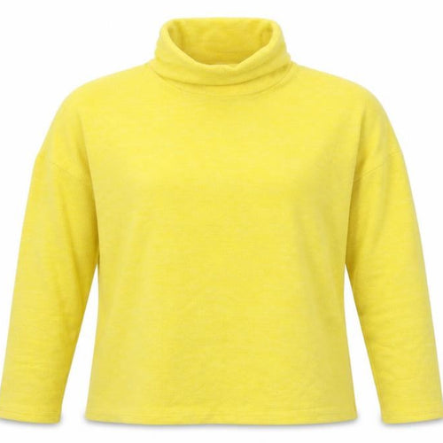 H&M Women Yellow M Cowl Neck Fine Knit Long Sleeve Pullover Jumper