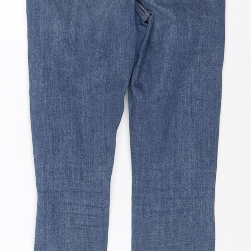 Topshop Jamie Women’s Blue Distressed High Rise Skinny Jeans UK 10 W28 L30