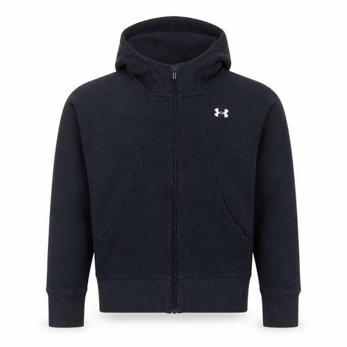 Under Armour Boys Black 8 Years Full Zip Hooded Sports Hoodie