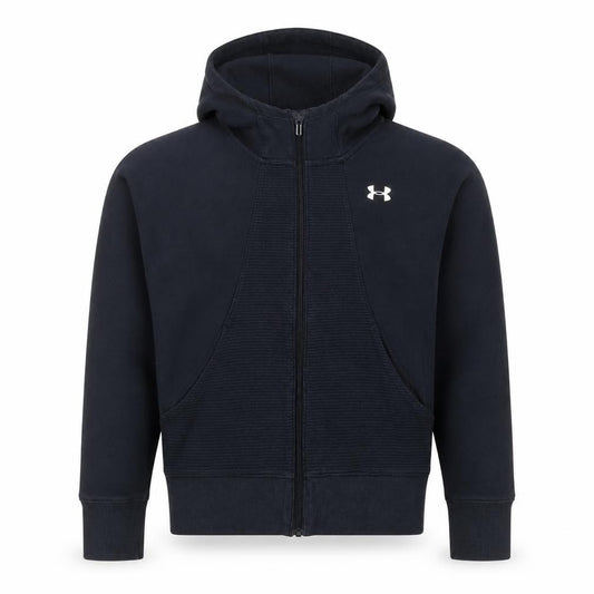 Under Armour Boys Black 8 Years Full Zip Hooded Sports Hoodie