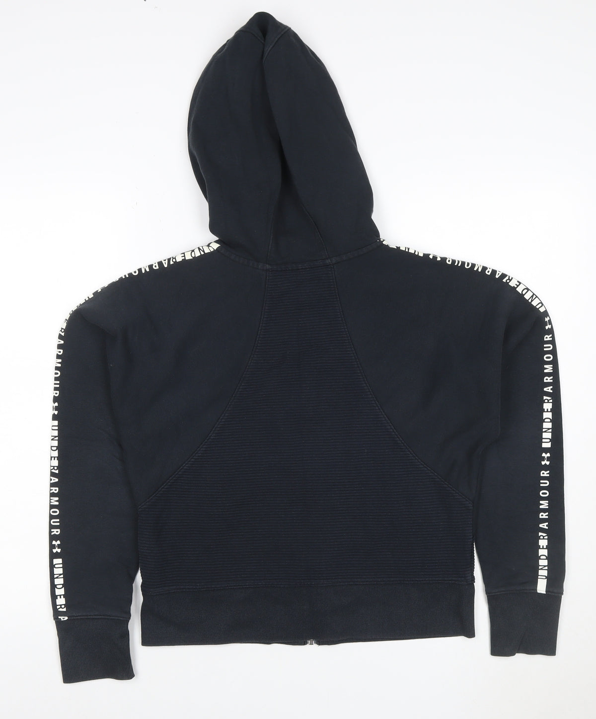 Under Armour Boys Black 8 Years Full Zip Hooded Sports Hoodie