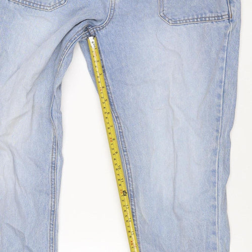 Denim Co Women’s Blue UK 8 Paperbag High Rise Cotton Jeans