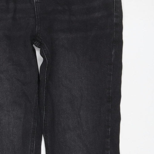 F&F Women Black UK 8 Straight Leg Mid Rise Denim Jeans 5 Pocket