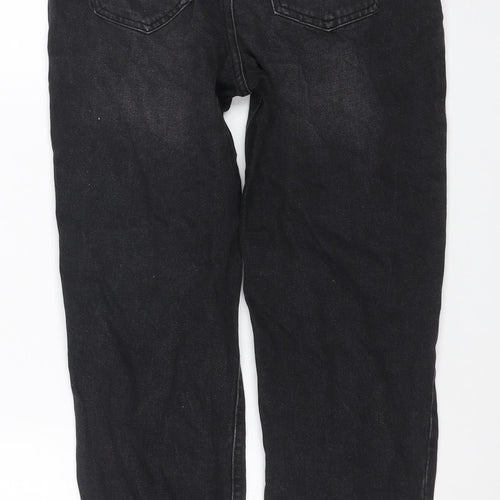 F&F Women Black UK 8 Straight Leg Mid Rise Denim Jeans 5 Pocket