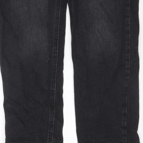 F&F Women Black UK 8 Straight Leg Mid Rise Denim Jeans 5 Pocket