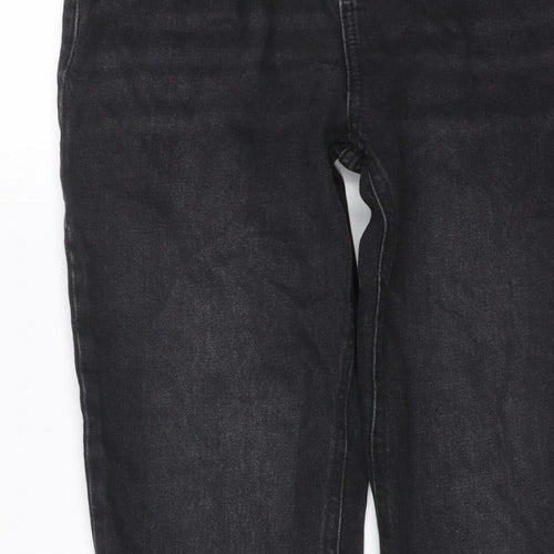 F&F Women Black UK 8 Straight Leg Mid Rise Denim Jeans 5 Pocket