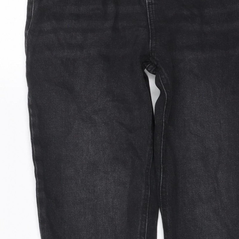 F&F Women Black UK 8 Straight Leg Mid Rise Denim Jeans 5 Pocket