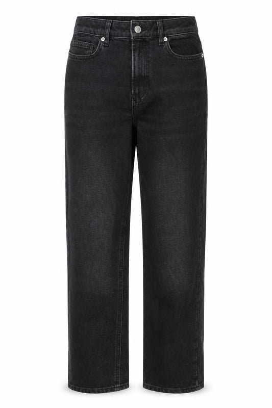 F&F Women Black UK 8 Straight Leg Mid Rise Denim Jeans 5 Pocket