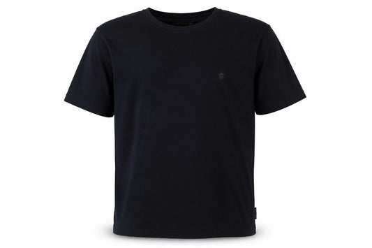 French Connection Men's Black 2XL Crew Neck Cotton Logo T-Shirt