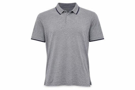 SoulCal & Co Men’s Grey XL Cotton Bear Logo Short Sleeve Polo Shirt