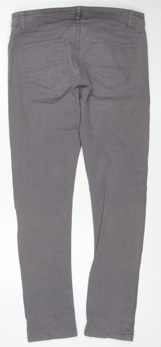 Denim Co. Men's Grey W36 L34 Skinny Stretch Cotton Jeans