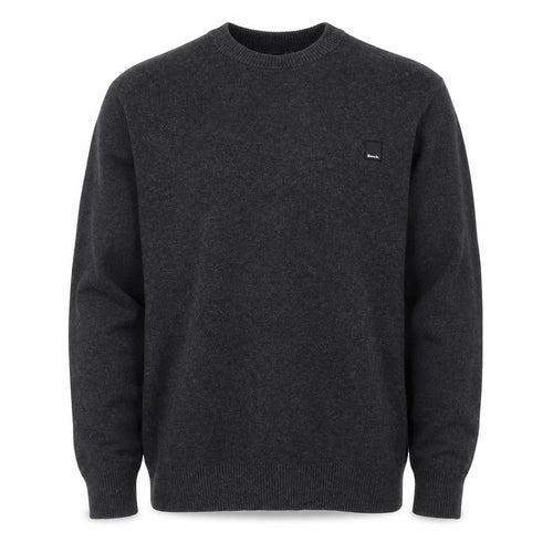 Bench. Men’s Grey L Crew Neck Logo Knit Pullover Jumper