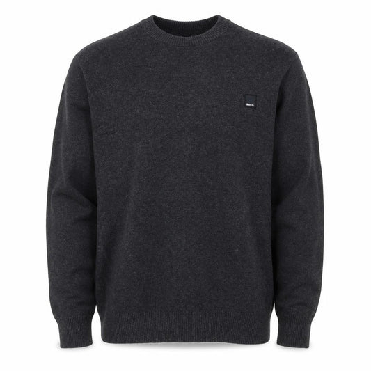 Bench. Men’s Grey L Crew Neck Logo Knit Pullover Jumper