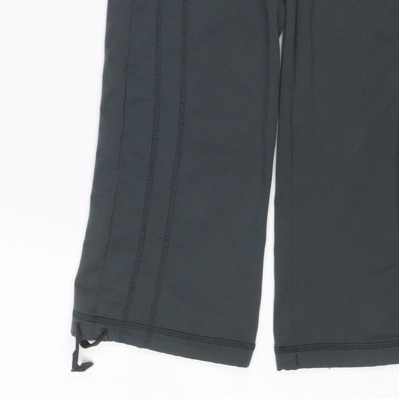 Olymplus Fitness Women Black UK 8 Capri Yoga Gym Trousers
