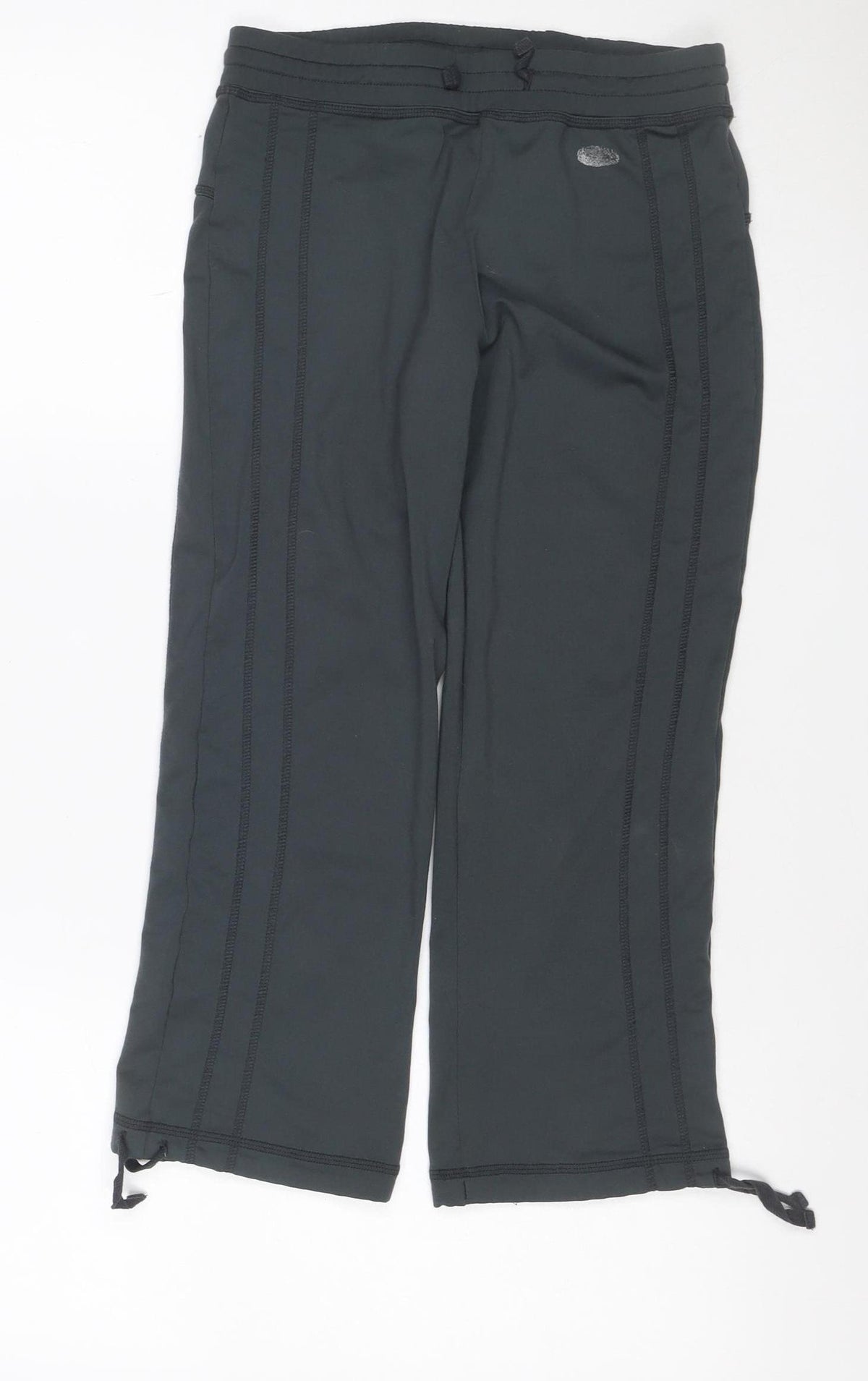 Olymplus Fitness Women Black UK 8 Capri Yoga Gym Trousers