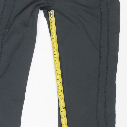 Olymplus Fitness Women Black UK 8 Capri Yoga Gym Trousers