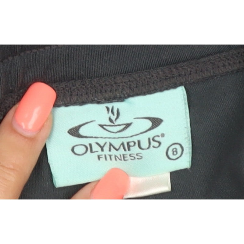 Olymplus Fitness Women Black UK 8 Capri Yoga Gym Trousers