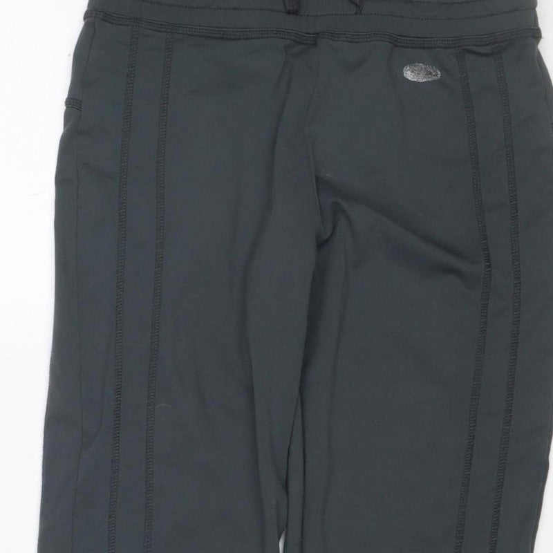 Olymplus Fitness Women Black UK 8 Capri Yoga Gym Trousers
