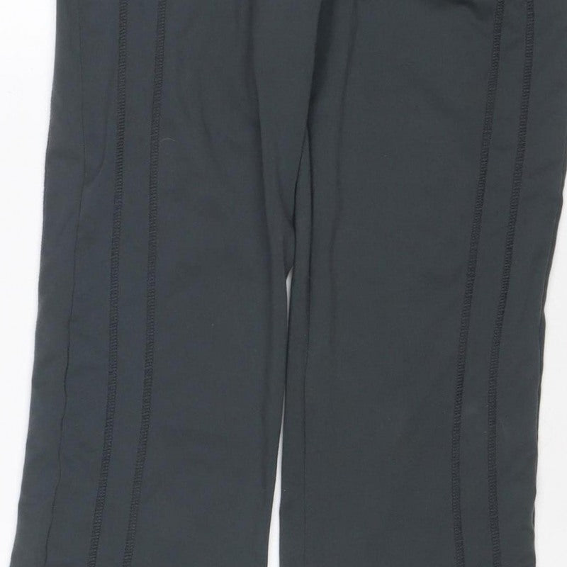 Olymplus Fitness Women Black UK 8 Capri Yoga Gym Trousers