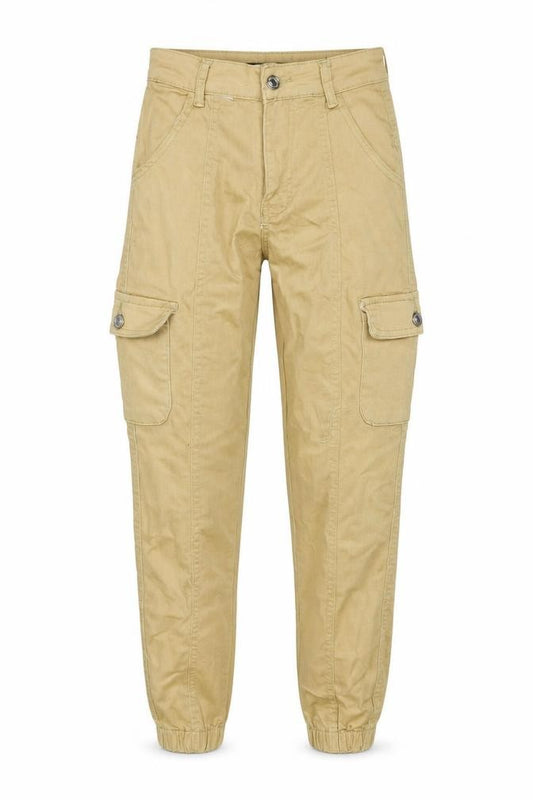 Denim Wise Women’s Beige Size 6 Tapered Cargo Stretch Jeans