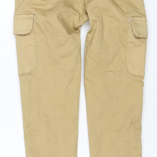 Denim Wise Women’s Beige Size 6 Tapered Cargo Stretch Jeans