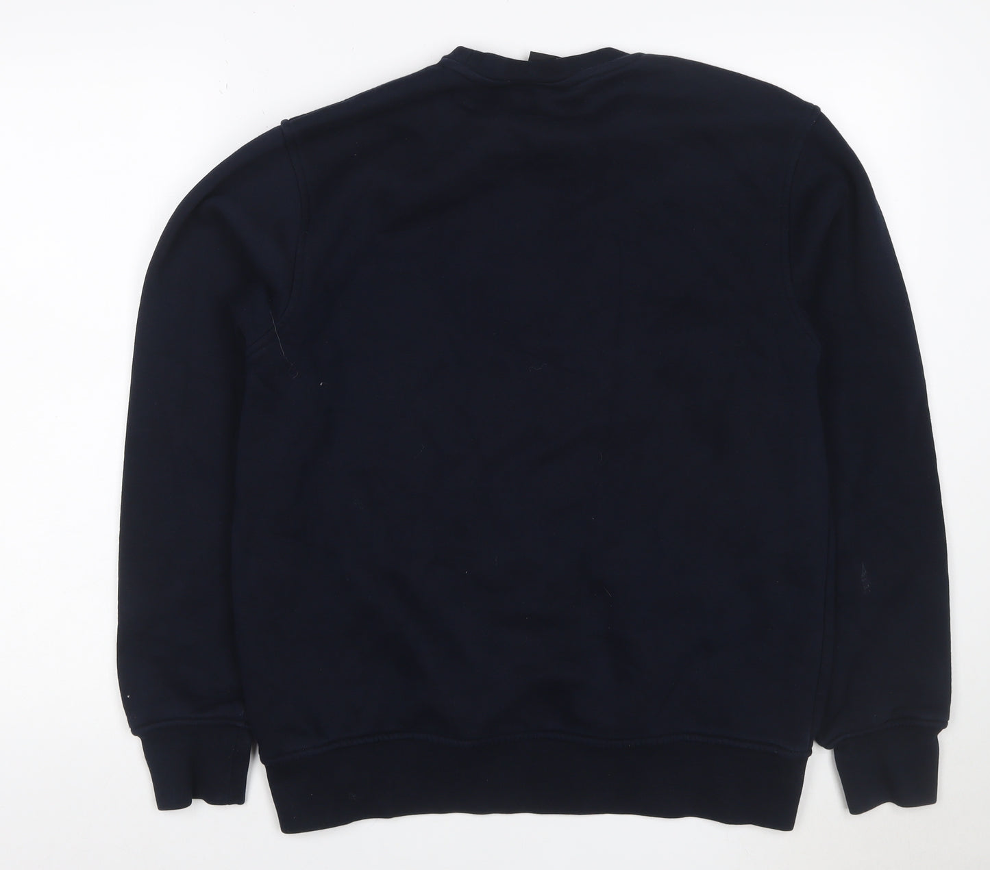 Nicce Men’s Navy Blue M Mock Neck Logo Graphic Pullover Sweatshirt