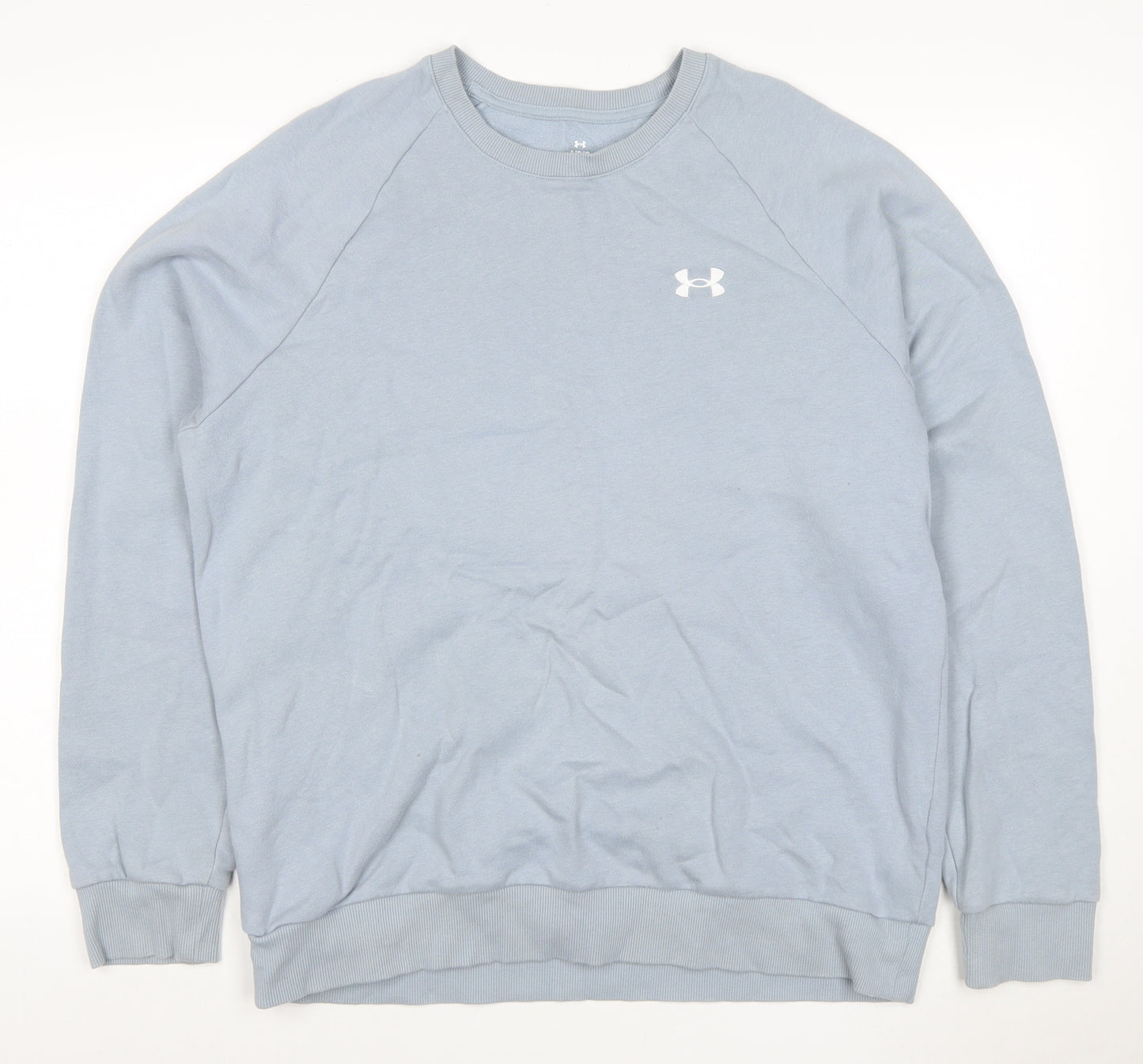 Under Armour Men’s Blue L Crew Neck Logo Pullover Sweatshirt
