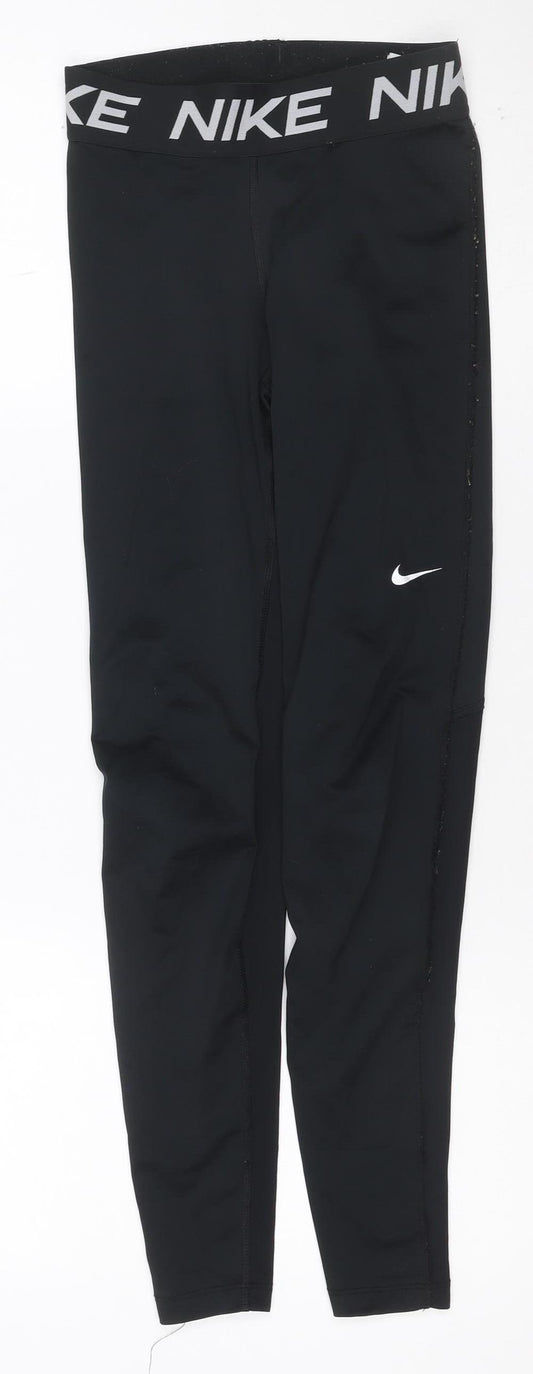 Nike Women’s Black XS Dri-FIT Compression Leggings Gym Running