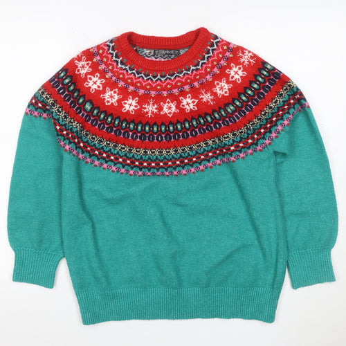Dunnes Women’s Multicoloured S Fair Isle Christmas Jumper Glitter Knit