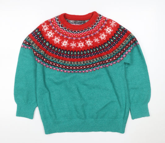 Dunnes Women’s Multicoloured S Fair Isle Christmas Jumper Glitter Knit