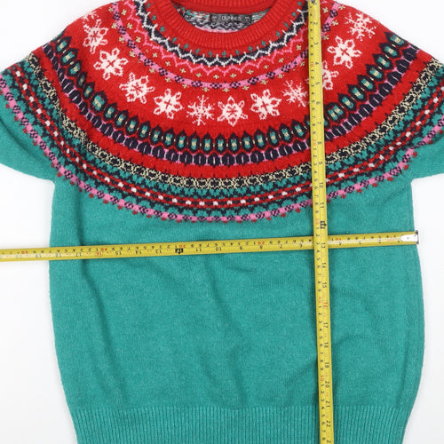 Dunnes Women’s Multicoloured S Fair Isle Christmas Jumper Glitter Knit