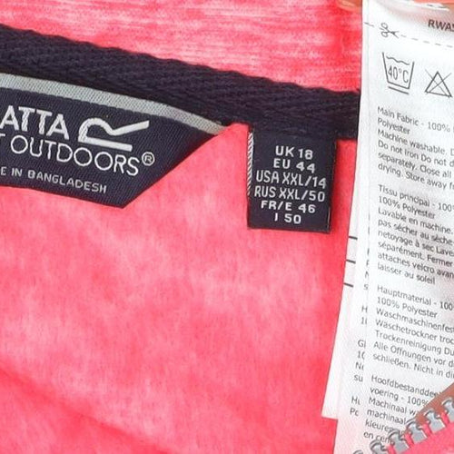 Regatta Great Outdoors Women’s Pink UK 18 Full Zip Fleece Sweatshirt