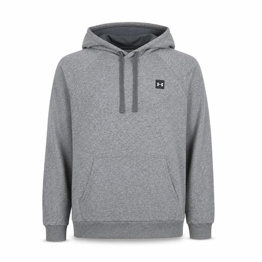 Under Armour Men’s Grey L ColdGear Logo Pullover Hoodie Relaxed Fit
