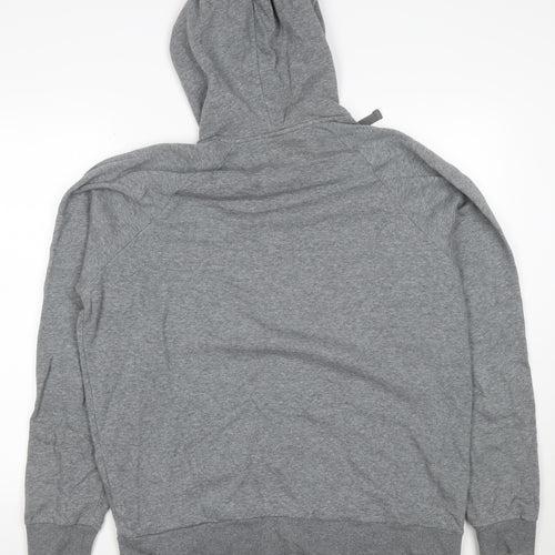 Under Armour Men’s Grey L ColdGear Logo Pullover Hoodie Relaxed Fit