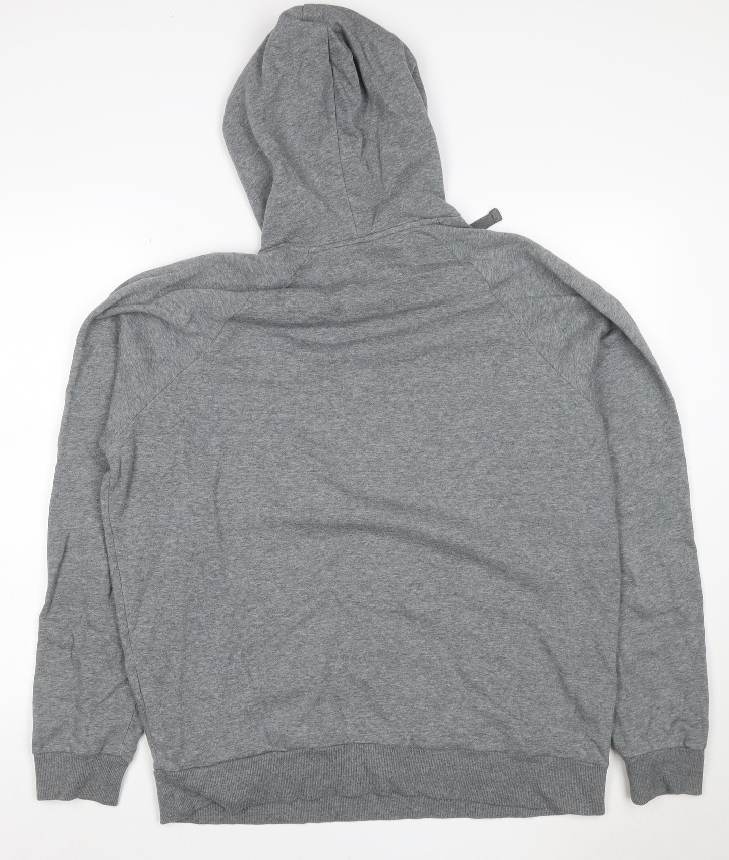 Under Armour Men’s Grey L ColdGear Logo Pullover Hoodie Relaxed Fit