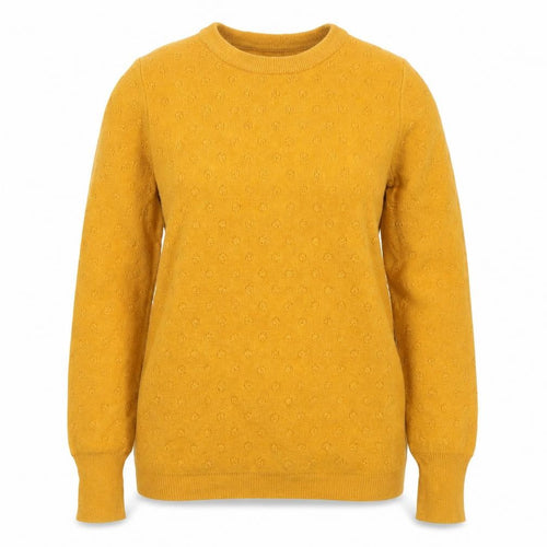 Oasis Women’s Yellow Size 18 Textured Knit Crew Neck Jumper