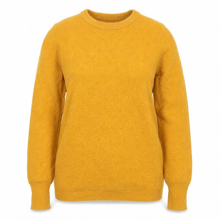 Oasis Women’s Yellow Size 18 Textured Knit Crew Neck Jumper