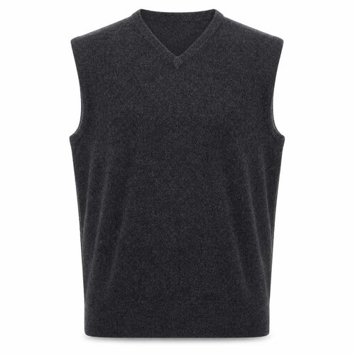 Dockers Men’s Grey L V-Neck Sleeveless Knit Jumper Vest