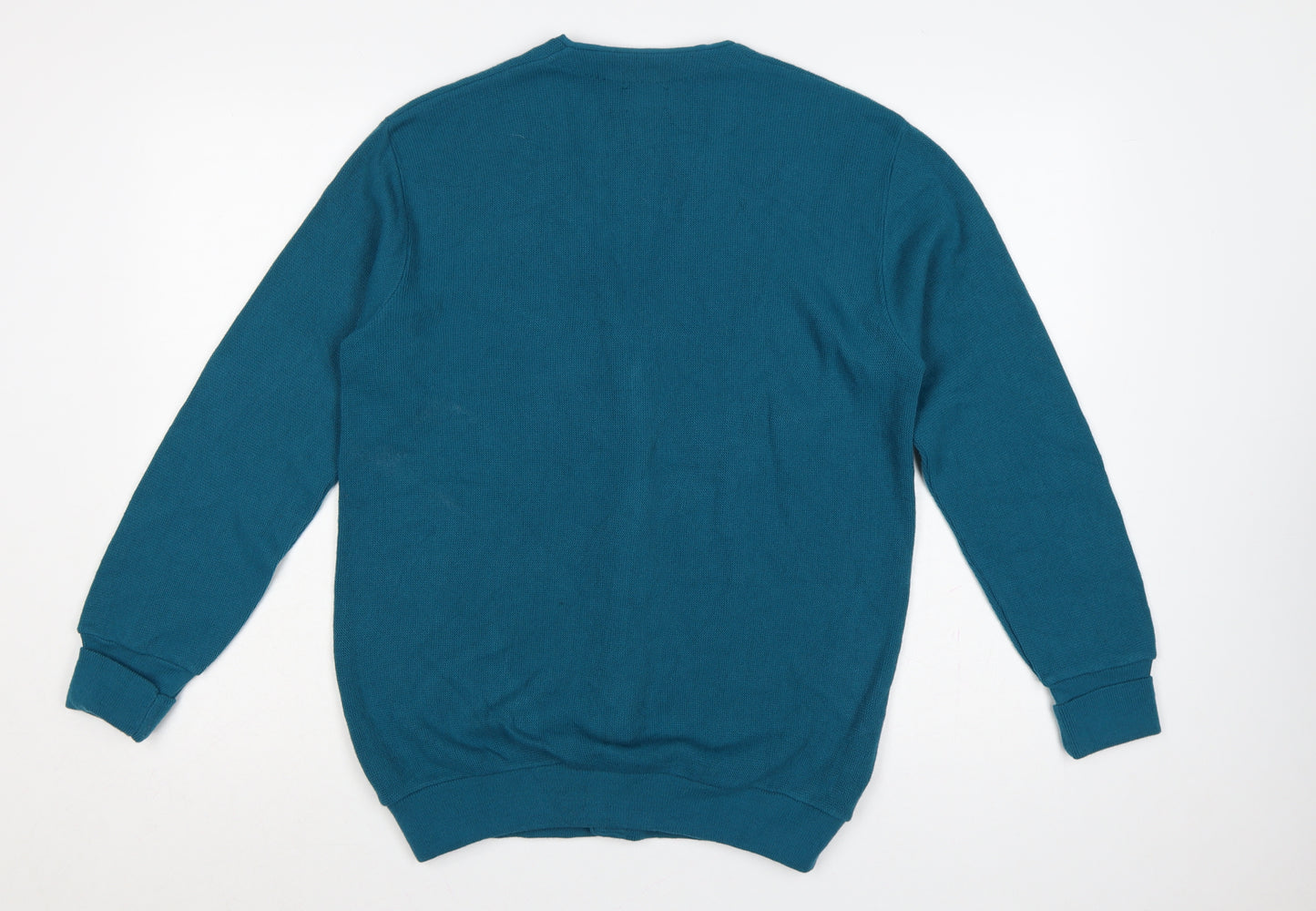 Par Four Women’s Blue M Vintage V-Neck Button Knit Cardigan