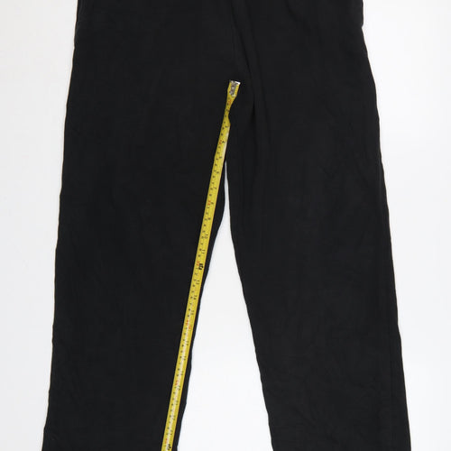 Marks & Spencer Men's Black 36in 31in Straight Elastic Waist Trousers