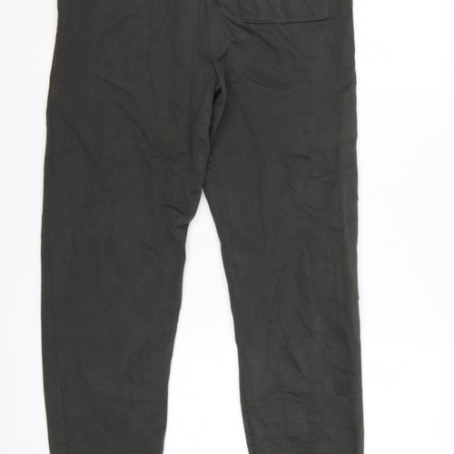 Next Men’s Black S Regular Leg Fleece Jogger Sweatpants Drawstring