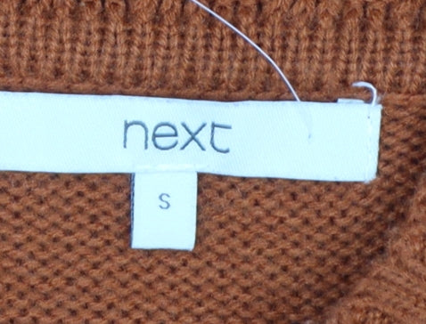 Next Women’s Orange Roll Neck Knit Pullover Jumper Size S