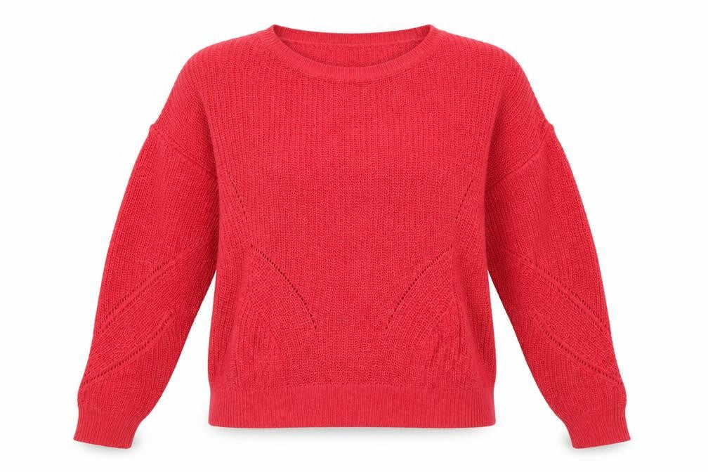 Next Women Pink Small Crew Neck Knit Jumper Long Sleeve