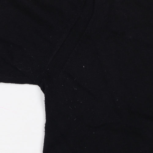 RJR John Rocha Women Black Size 18 Cashmere Blend Asymmetric Zip Cardigan