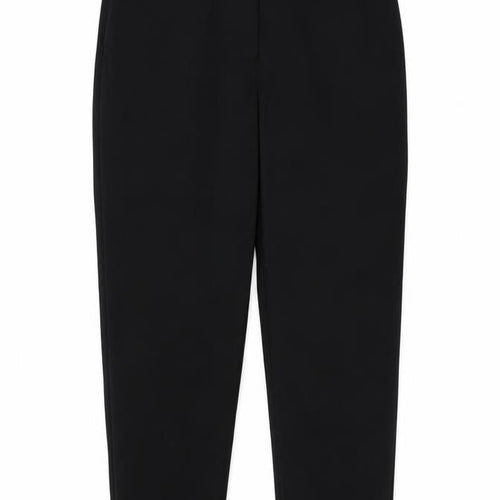 Marks and Spencer Women Black Size 16 Regular Straight Dress Trousers